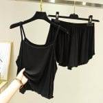 Pure Cotton Sleep Wear Set Black - Image 2