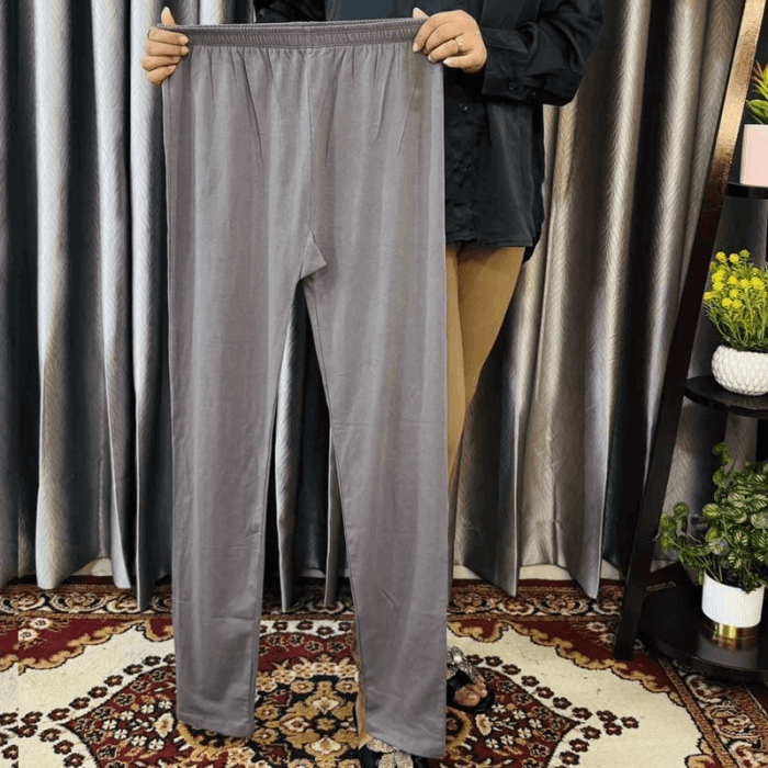 Solid Color Cotton Full Length Leggings - Image 13