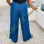 Ladies Denim Non Stretchable Plazoo-indigo - Image 3