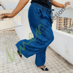 Ladies Denim Non Stretchable Plazoo-indigo - Image 2
