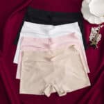 Seamless Women Ice Silk Mid Waist Breathable Boxer Shorts - Image 3