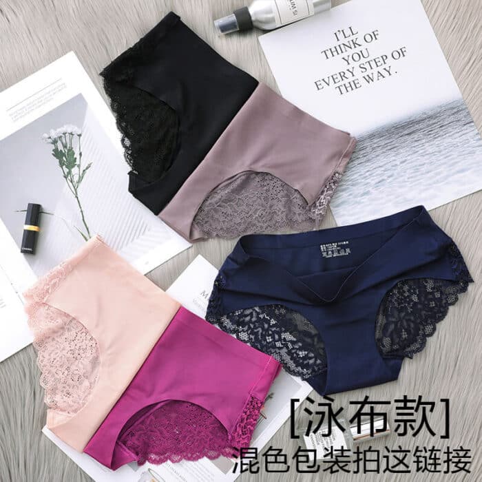 Women's Lace Panties Female Sexy Bikini Underwear - Image 2